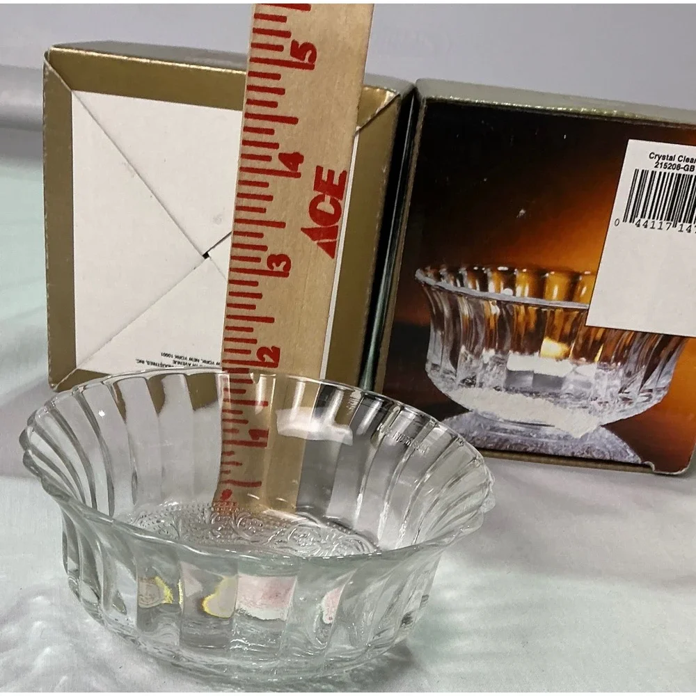 Pair Crystal Clear Trellis 4.5